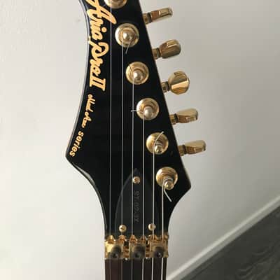 1993 Aria Pro II Strat Sunburst Maple top left handed image 13