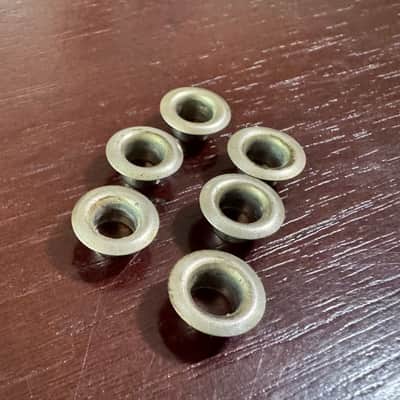 Gibson Vintage 1957 Kluson Nickel Tuner Ferrules Bushings 1956 1958 1959 1960 1961 image 1
