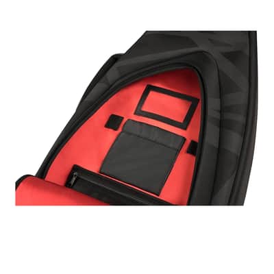 EVH Striped Durable, Stylish, and Secure Guitar Gig Bag for Wolfgang, Striped, and 5150 Series EVH Guitars (Black and Gray) image 6