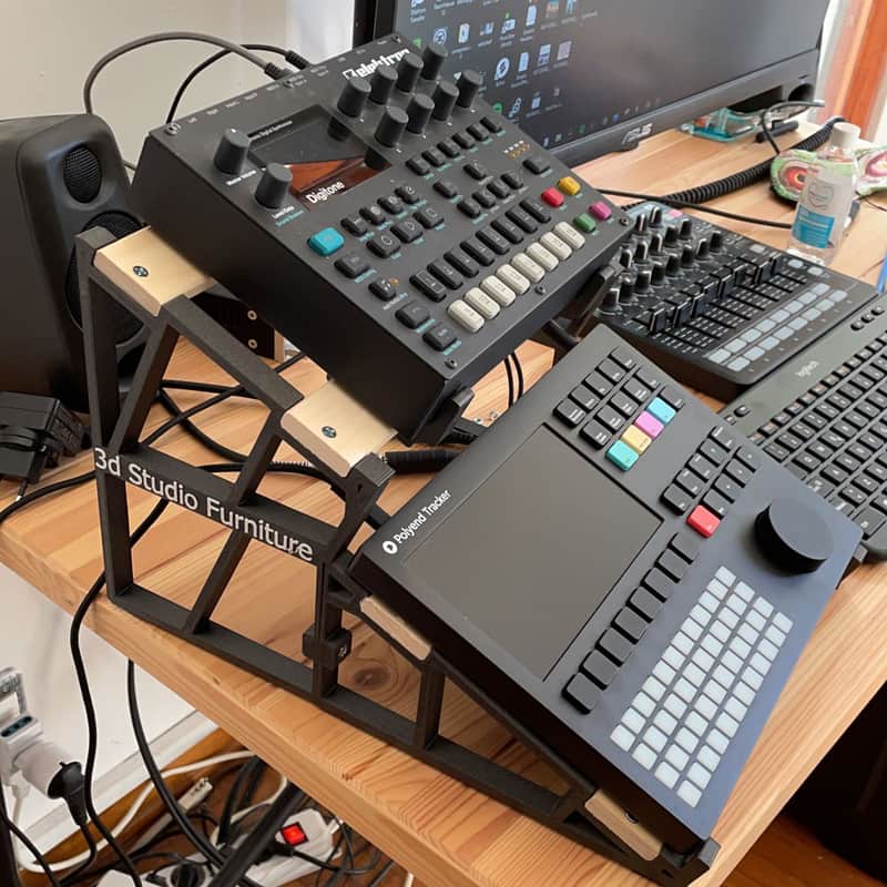 Double stand for Elektron digiton & polyend tracker - 3dstudiofurniture image 1