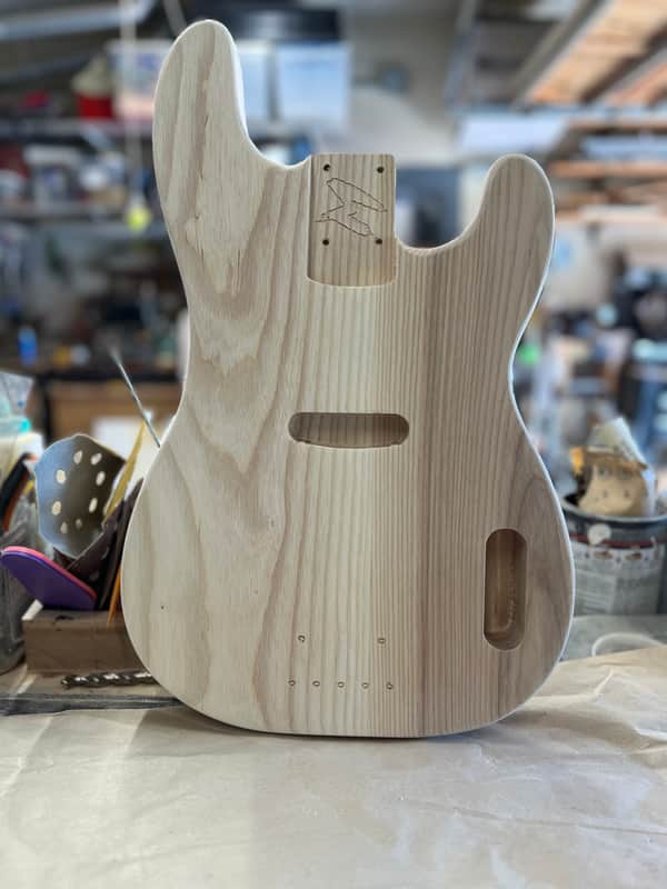 Madlad Instruments Ash  Vintage '51 Precision Bass PBass Style Body (custom made with pride in north Texas) - Unfinished image 1