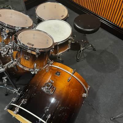 6 Piece Tama Superstar Classic Coffee Fade Maple Shells Double Bass Drum Kit w/ hardware image 9