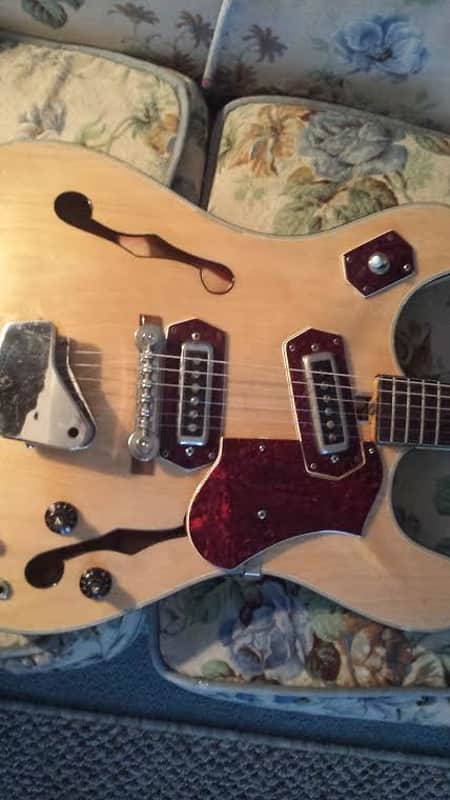 1960s Semi-Hollow Royal Artist Bruno Made-In-Japan 1960s Blonde Guitar image 1