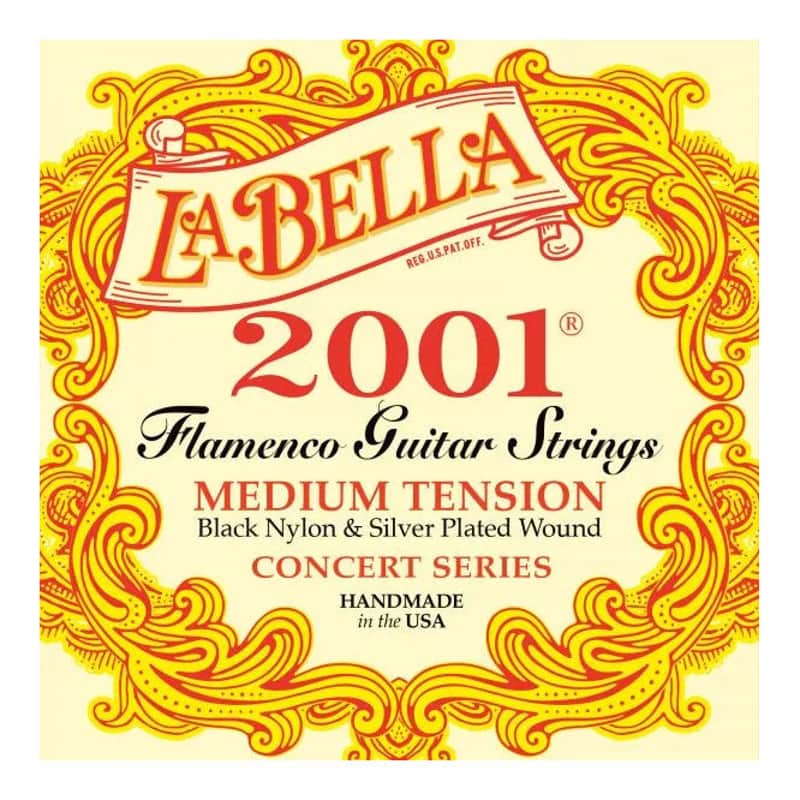 La Bella 2001 Flamenco Nylon Guitar Strings - Medium Tension image 1