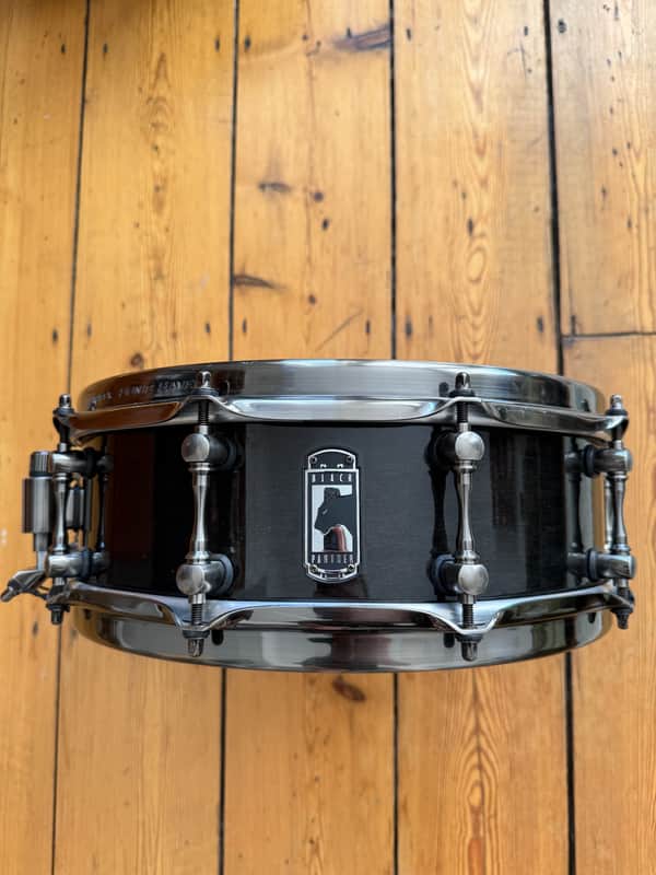 Mapex BPML4500LNTB Black Panther Black Widow 14x5" Maple Snare Drum - Transparent Black + Tiger Bag & Evans Dampeners image 1