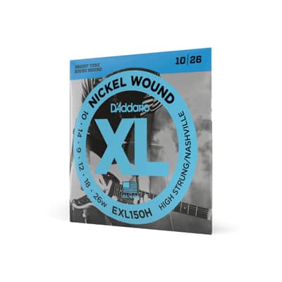 D'Addario EXL150H 10-26 High Strung/Nashville Tuning, XL Nickel Electric Guitar Strings image 1