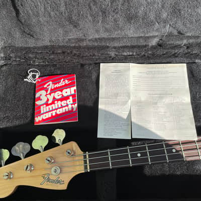 Fender Japan PB-331 Bass E-serial Left-Handed 1984 Vintage White image 5