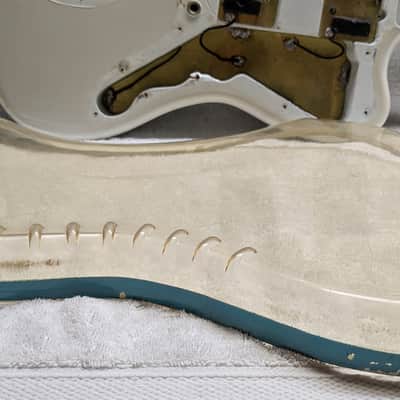Authentic 1965 Fender JAZZMASTER Body with Vintage Parker BODY-GUARD Shield image 17