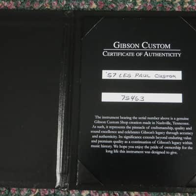 2025 Gibson Custom Shop 57 Les Paul Custom Black Beauty VOS! 8 lbs. 4 oz.! w/OHSC&COA image 8
