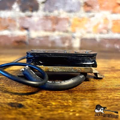 Electra MIJ Neck Humbucker *WORKS* w/ New Leads (1970s - Black) image 5