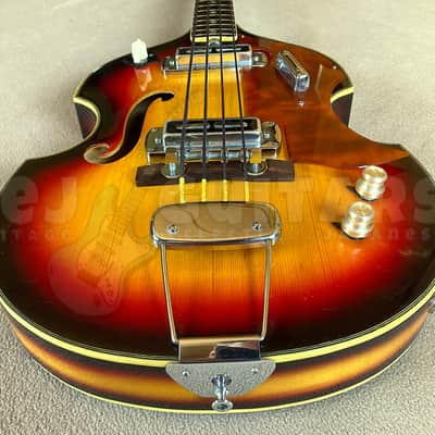 TEISCO FB-2 1968 w/HSC SCROLL HEAD VIOLIN BASS VINTAGE MIJ *RARE* image 8