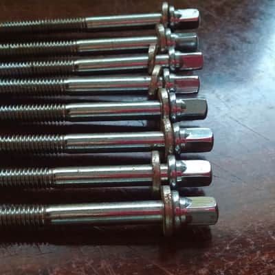 Tama VINTAGE 70s 80s Floor Tom SET OF 8 SNARE Tension Rods 80s 2 5/8" / 3" image 2