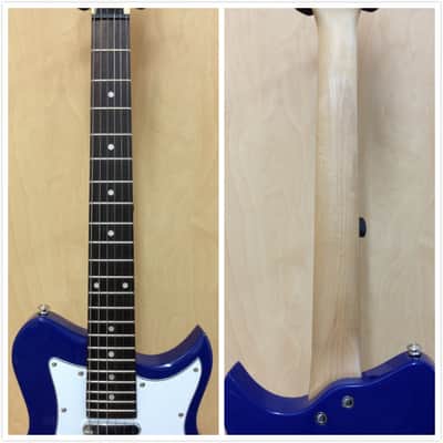 Caraya Ei38 3/4 Size Traveler Series 6 string Electric Guitar Blue-Full Kit image 3