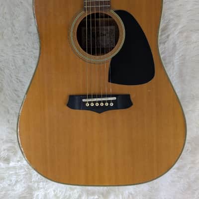 Vintage Aria LW15E Acoustic Electric Guitar Made in Japan Natural with Gig Bag image 2