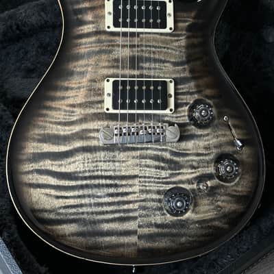 PRS Paul Reed Smith P22 Piezo & Stunning Greyblack Flametop Acoustic Tones image 1