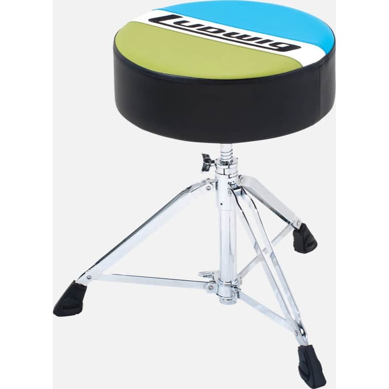 Ludwig LAC49TH Atlas Classic Round Drum Throne, Blue/Olive image 1