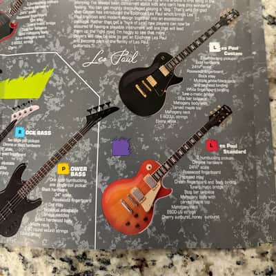 Epiphone Catalog Brochure 1989 Les Paul SG 635i 935i Pro II Howard Roberts fusion Sheraton T-310 Flying V image 2