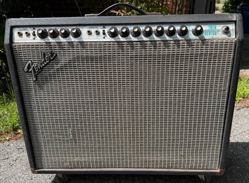 1979 Fender Twin Reverb 135 Watt All Tube 2x12 Guitar Amp Combo Vintage 212 image 1