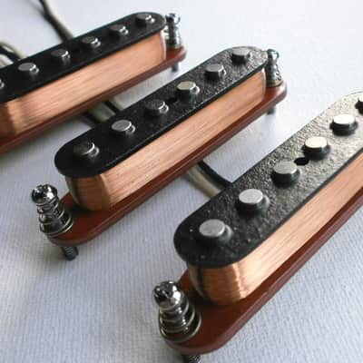 Stratocaster A5 Super Twang Custom Strat Pickups SET Vintage Hand Wound by Q pickups image 4