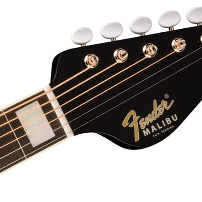 FENDER - California Vintage Malibu with Case  Gold Pickguard  Matching Headstock  Black - 0971022306 image 5