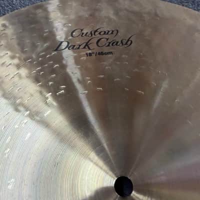 Zildjian 18" K Custom Dark Crash Cymbal Nice image 3