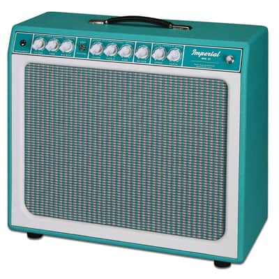 Tone King Imerpial MK II 20-Watt 1x12 Tube Combo Electric Guitar Amplifier - Turquoise image 2