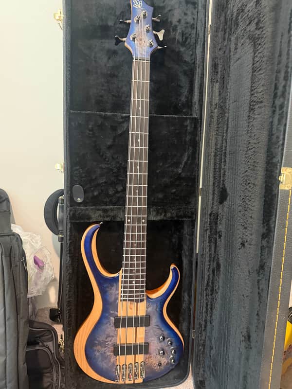 Ibanez BTB845-CBL Standard 2020 - Present - Cerulean Blue Burst Low Gloss image 1
