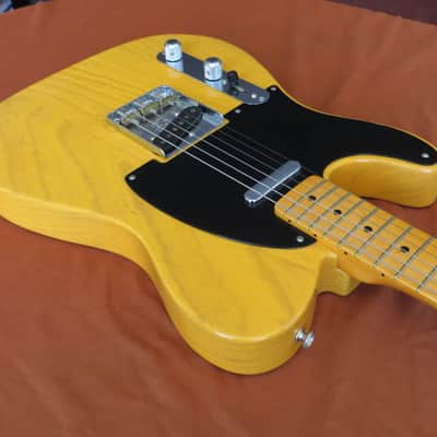 Lefty, Left Handed Fender American Vintage ‘52 Telecaster Reissue, Maple Fretboard, Butterscotch Blo image 7