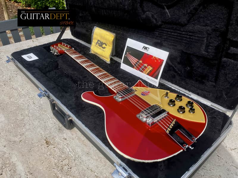 ♚UNDER THE BED♚MEGA RARE!!♚ 2013 RICKENBACKER 660-12 String♚RUBY RED METALLIC !♚7.6K TOASTERS♚360 image 1