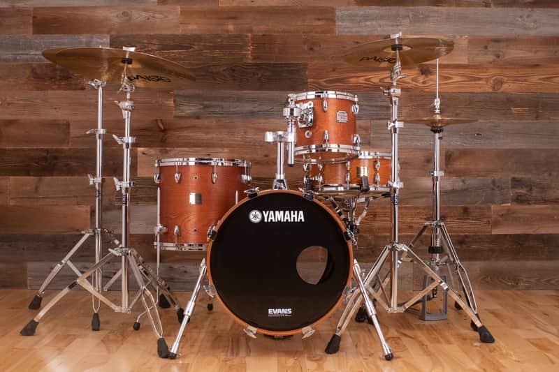 Yamaha Birch Custom Absolute 3 Piece Drum Kit, Vintage Natural (Pre Loved) image 1