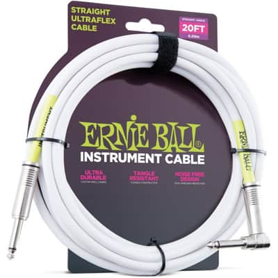 ERNIE BALL 6047 Original Classic Instrumentenkabel Kl-WKl 609m weiss image 1