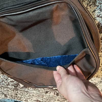 HD.6-X Pro Digital Les Paul Premium Rolling Case - Black / Blue Interior image 10