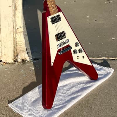 Vintage 1990 Gibson Flying V '67 Reissue Heritage Cherry w/ OHSC image 19