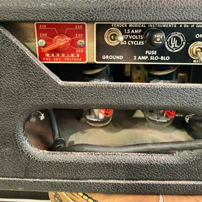 Fender Bassman '65 Blackface Head 50w Export Series 1965 image 7
