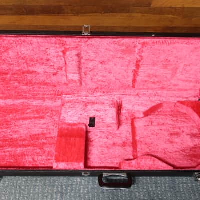 Case Only Vintage 1980s Roland G-808 or G-303 Electric Bass Guitar Synthesizer Case Red Fuzzy Line Rare image 7