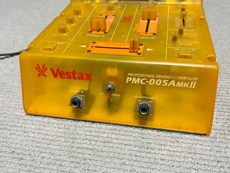 Vestax PMC-005A MKⅡ Yellow Translucent DJ Mixer | Reverb