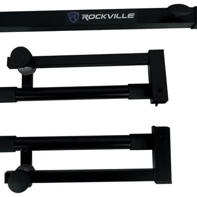 Rockville Z45W V2 Adjustable Z-Style 2-Tier Keyboard Stand+Wheels+Carry Bag image 10