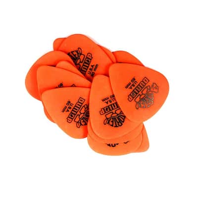 Dunlop Guitar Picks  Tortex   12 Pack  .60mm  Light  Orange  (418.P60)