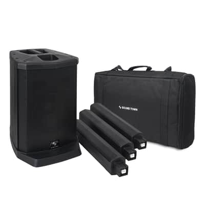 CARPO-L1 | Portable Line Array Column PA/DJ System w/ 200W RMS, 8" Subwoofer, 1 x Speaker, 2 x Spacers, TWS Bluetooth, 3-Channel Mixer, Carry Bag image 7