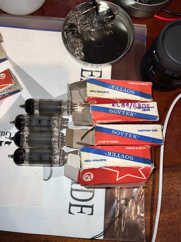 (4) Sovtek EL84/6BQ5 (+Original Packaging) Matched-Set Made in Russia Soviet-era image 1