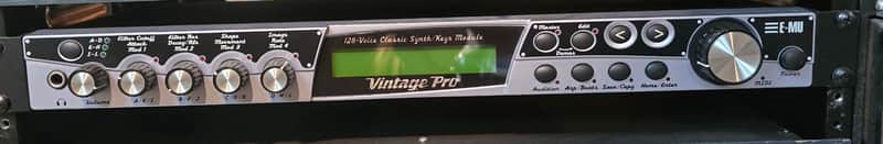 E-MU Systems Vintage Pro Rackmount 128-Voice Classic Synth / Keys Module 1999 - 2000 - Silver / Black image 1