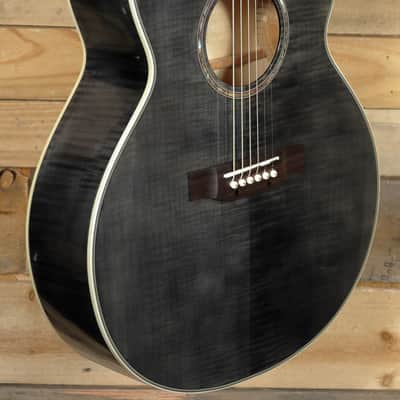 Takamine EG540C Acoustic/Electric Guitar Transparent Black w/ Case "Excellent Condition" image 1