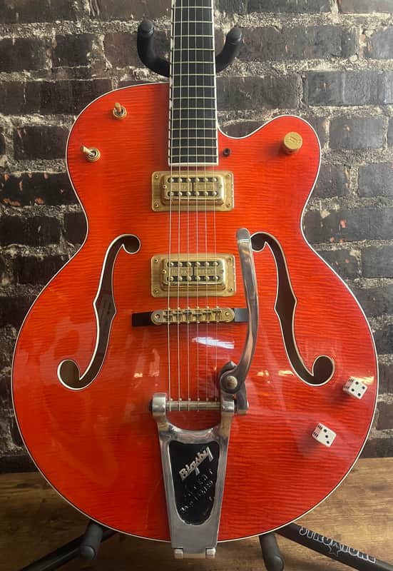 Gretsch G6120SSU Brian Setzer - Orange (USED) image 1