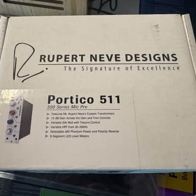 Rupert Neve Designs Portico 511 500-Series Mic Pre Module with Silk - Perfect Mint condition image 3