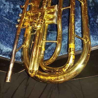 Yamaha YHR-302M Marching French Horn Lacquer, Japan, w/ case/mouthpiece image 9