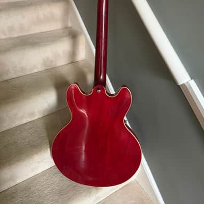 Left handed lefty Gibson Memphis '63 ES-335 Block 2015 - Sixties Cherry VOS image 16