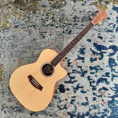 Cole Clark Studio SAN1EC-SMAH Grand Auditorium Acoustic-Electric Guitar, All Solid Euro Spruce Top, Mahogany Back and Sides SN2728 [NAMM Showcase] image 2