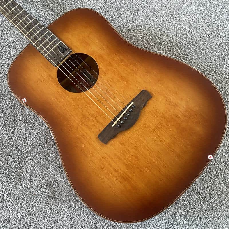 41 Inch Vintage Acoustic Guitar, Solid Spruce Top Body, Mahogany Neck, Rosewood Fingerboard image 1