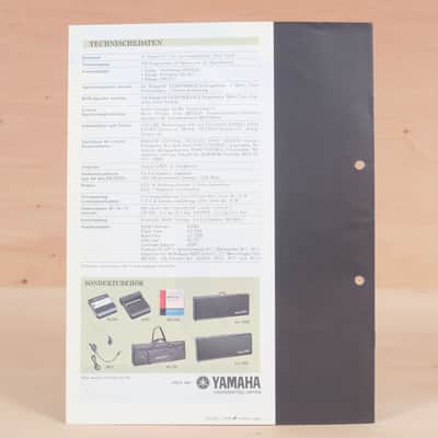 Yamaha DX7IIFD 16-Voice Synthesizer original brochure in German image 4