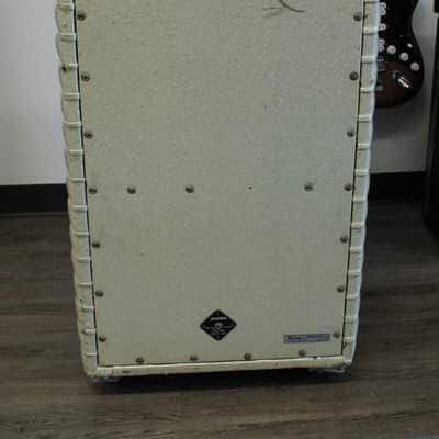 1970 Kustom K100-2 Head And Cab White Sparkle image 3
